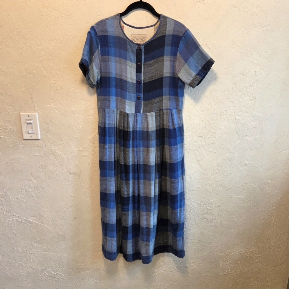 Ace & Jig Marine Ashcroft Plaid Dress XS - Picture 2 of 6